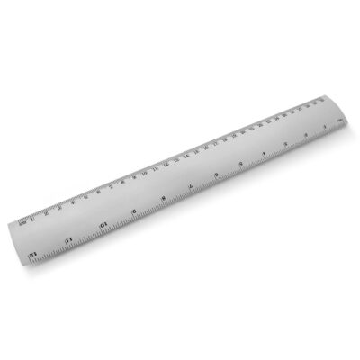 30cm Metal Ruler-Silver