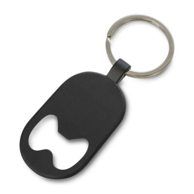 Brio Bottle Opener Key Ring-Black