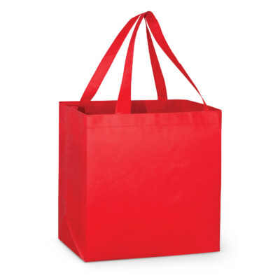 City Shopper Tote Bag-Red