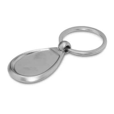 Drop Metal Key Ring-Silver