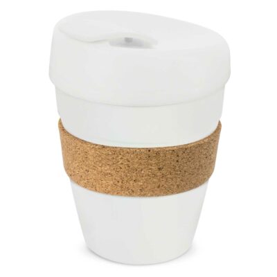 Express Cup Deluxe - Cork Band-White