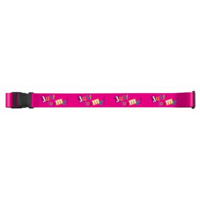 Full Colour Luggage Strap-Pink