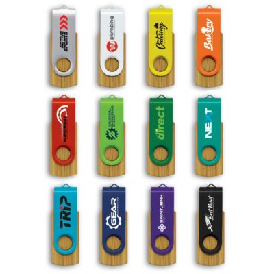 Helix 4GB Bamboo Flash Drive-Feature