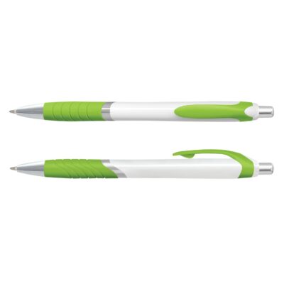 Jet Pen - White Barrel-Bright Green