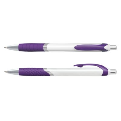 Jet Pen - White Barrel-Purple