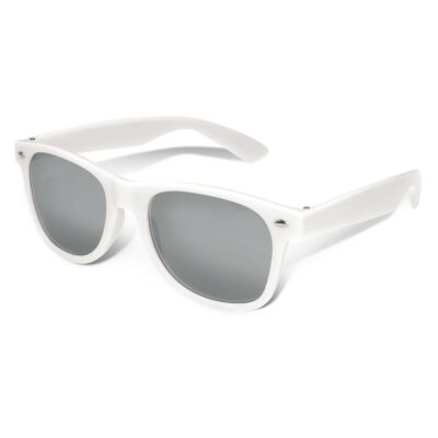 Malibu Premium Sunglasses - Mirror Lens-White Silver