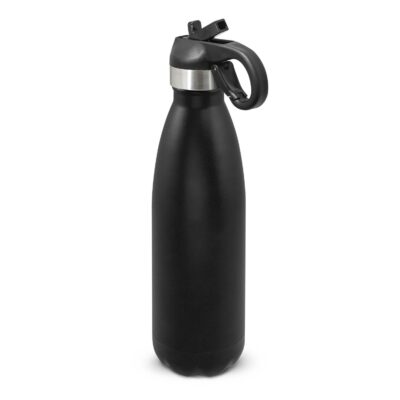 Mirage Powder Coated Vacuum Bottle - Flip Lid-Black