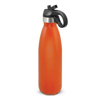 Mirage Powder Coated Vacuum Bottle - Flip Lid-Orange
