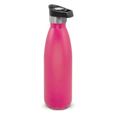 Mirage Powder Coated Vacuum Bottle - Push Button Lid-Pink