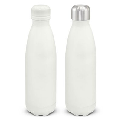 Mirage Powder Coated Vacuum Bottle-White