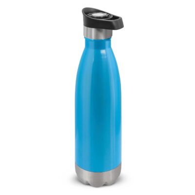 Mirage Vacuum Bottle - Push Button-Light Blue