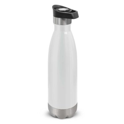 Mirage Vacuum Bottle - Push Button-White