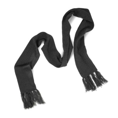 Nebraska Cable Knit Scarf-Black