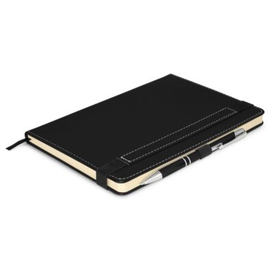 Premier Notebook with Pen-Black