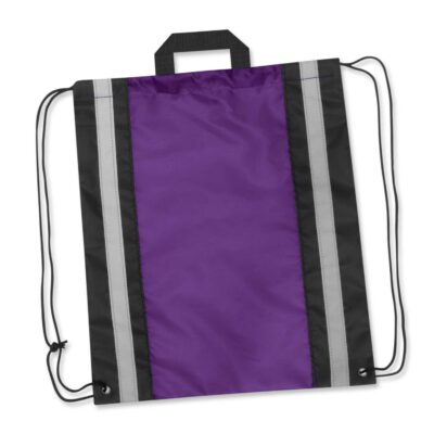 Reflecta Drawstring Backpack-Purple
