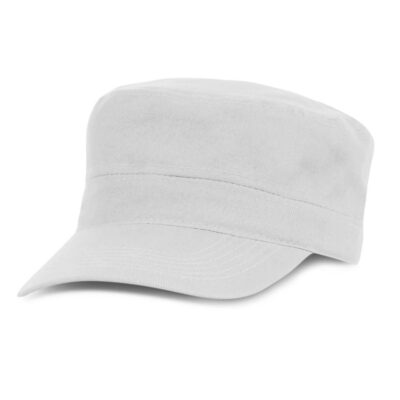 Scout Military Style Cap-White