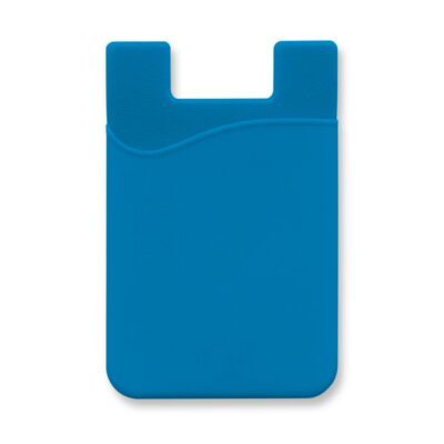 Silicone Phone Wallet-Light Blue