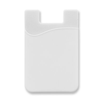 Silicone Phone Wallet-White