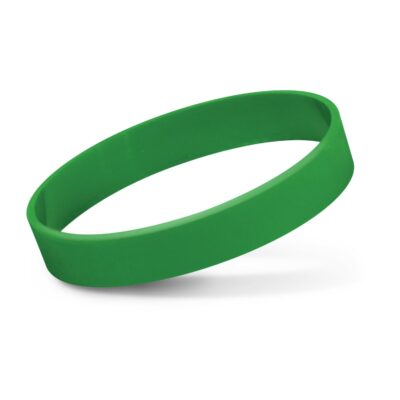 Silicone Wrist Band - Debossed-Dark Green