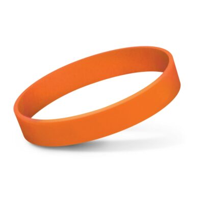 Silicone Wrist Band - Debossed-Orange