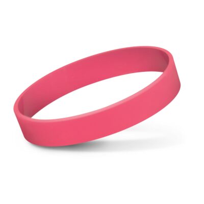 Silicone Wrist Band - Debossed-Pink
