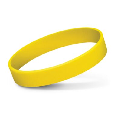 Silicone Wrist Band - Debossed-Yellow