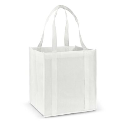 Super Shopper Tote Bag-White