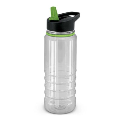 Triton Elite Bottle - Clear and Black-Bright Green Top