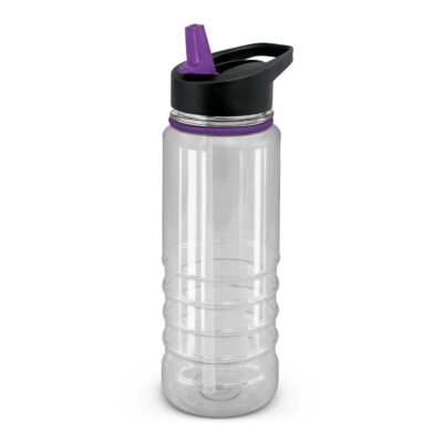 Triton Elite Bottle - Clear and Black-Purple Top
