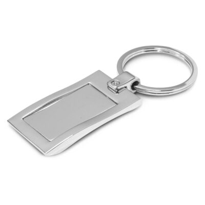 Wave Metal Key Ring-Silver