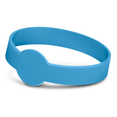 Xtra Silicone Wrist Band - Embossed-Light Blue