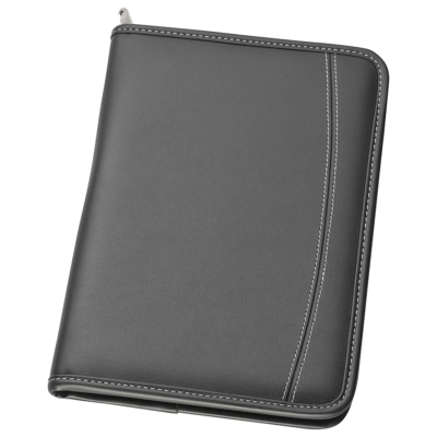 A5 Zippered Compendium with Polyester Interior