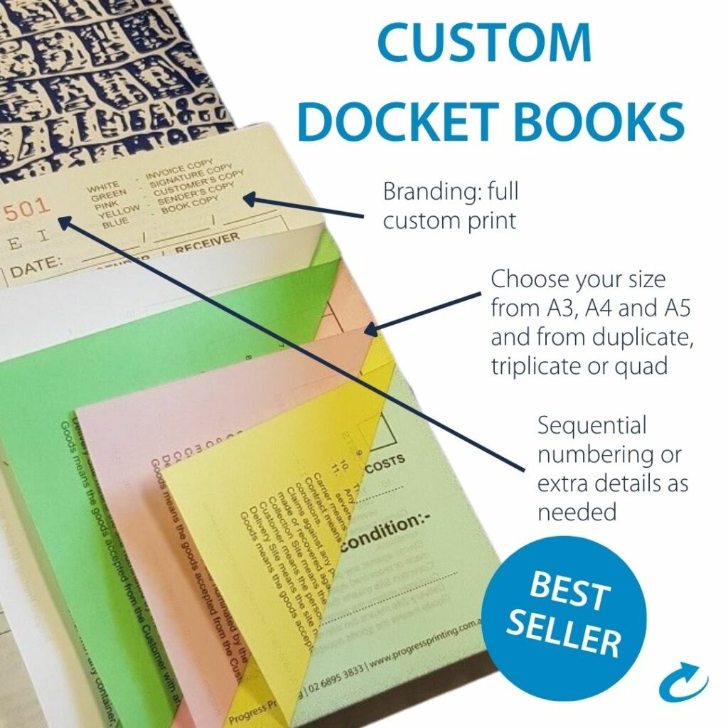 Custom docket book