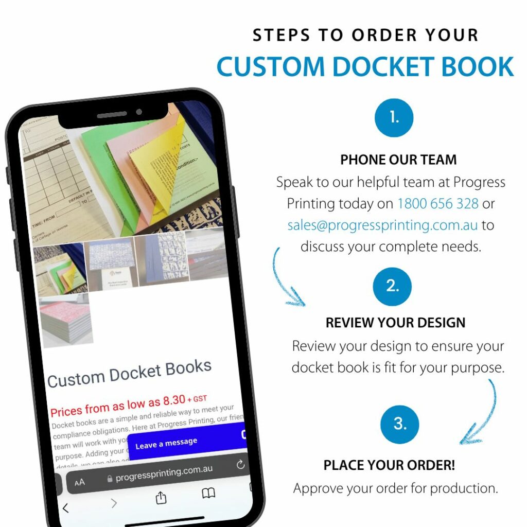 Steps to order your docket book
